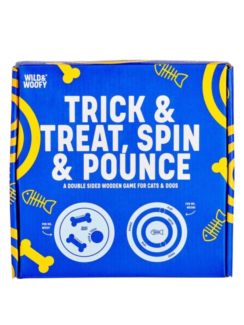 Wild & Woofy Trick & Treat, Spin & Pounce Pet Puzzle Toy for 🐈 & 🐩